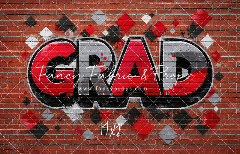 Red, Black & Gray Grad - With Sweep Option