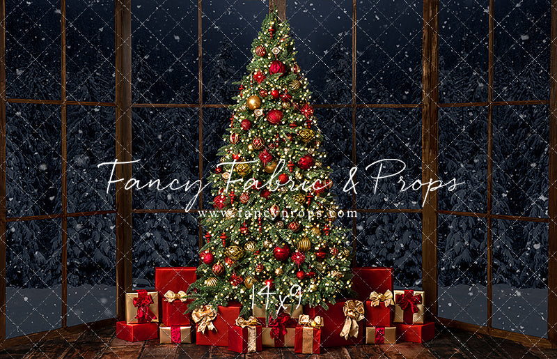 Red & Gold Bay Window