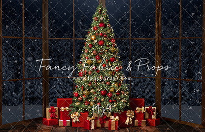 Red & Gold Bay Window