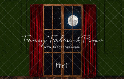 Red & Green Wood Window