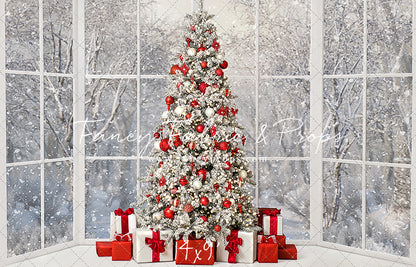 Red & White Holiday Birch