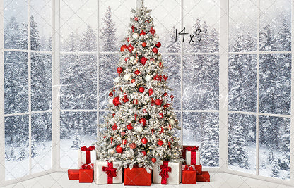 Red & White Winter Evergreens