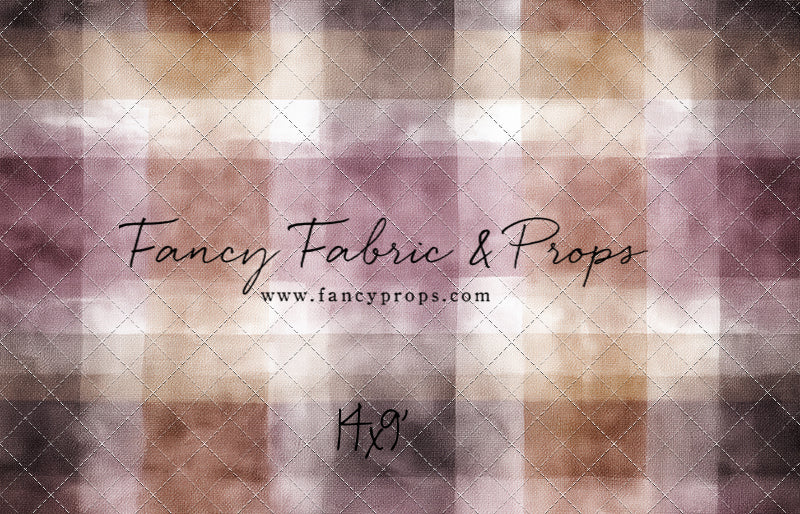 Rustic Plum Plaid - With Sweep Option