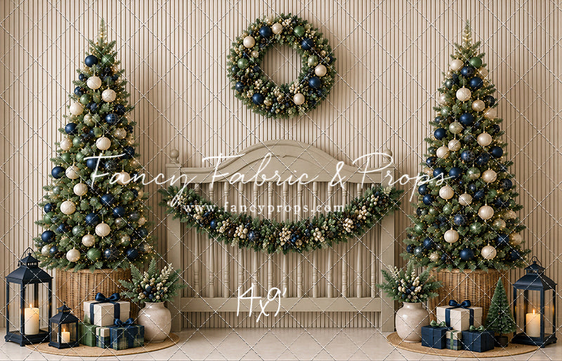 Sage & Navy Headboard