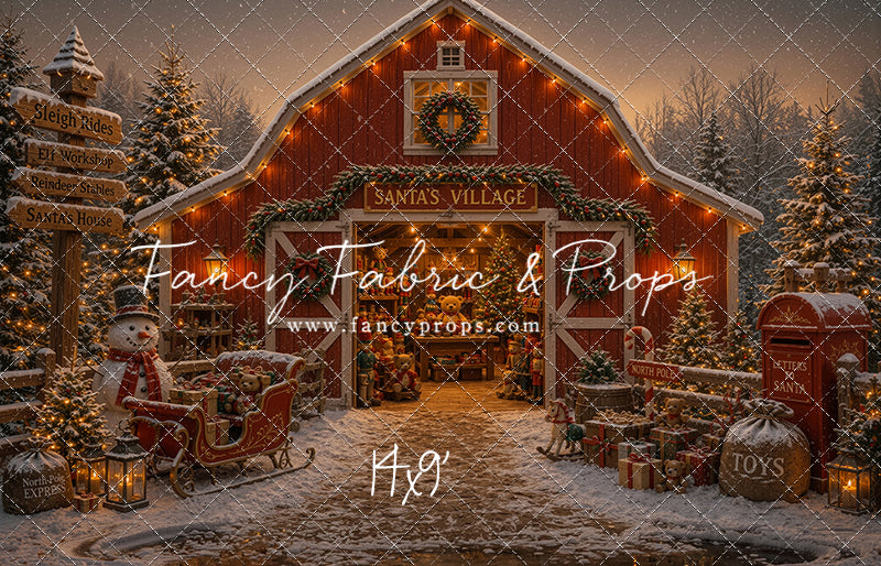 Santa's Village Barn - with Sweep Option