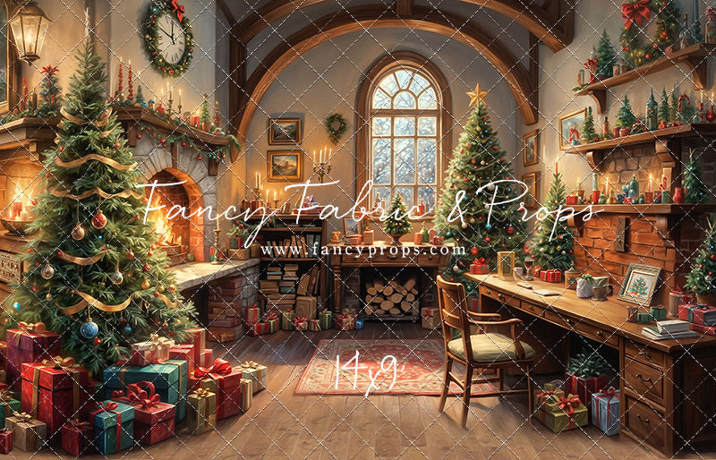 Santa's Winter Cabin - with Sweep Option