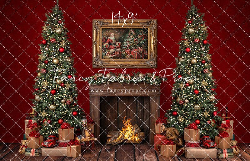 Santa's Fireside Mantle