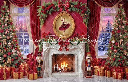 Scarlet Ballerina Christmas Room - with Sweep Option