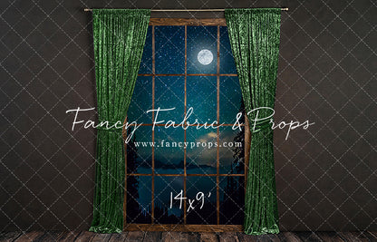 Serene Evergreen Moon