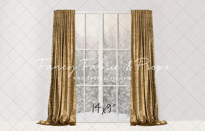 Simple Christmas Mantle Window