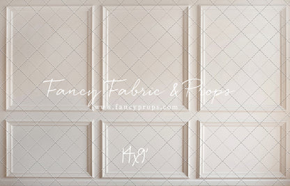 Simple Ivory Panel Wall - With Winter's Grace Floor Sweep Option