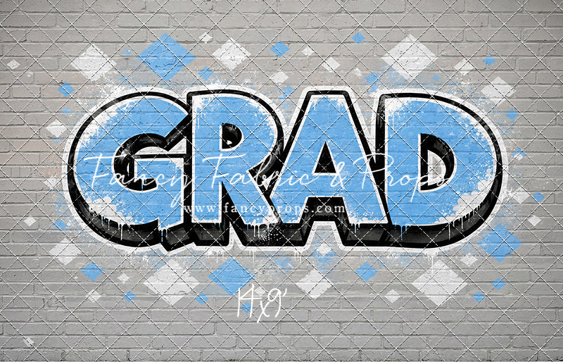Sky & White Grad - With Sweep Option