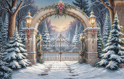 Snowfall At The Estate - with Sweep Option