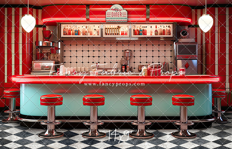 Soda Pop & Sock Hop Diner - With Sweep Option