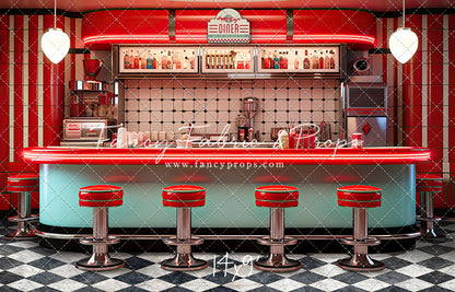 Soda Pop & Sock Hop Diner - With Sweep Option