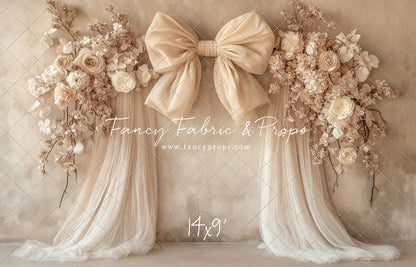 Soft Bow & Tulle - With Sweep Option