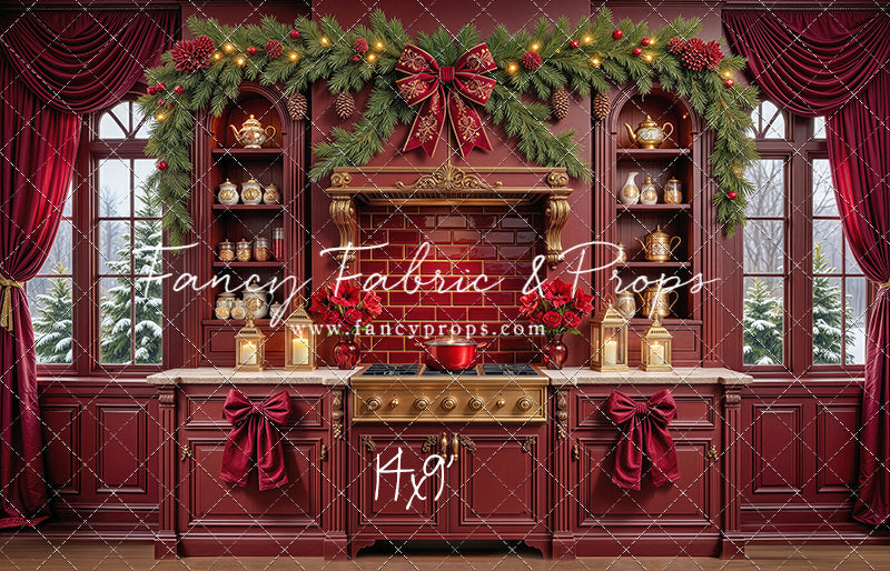 Sophisticated Scarlet Kitchen - With Sweep Option