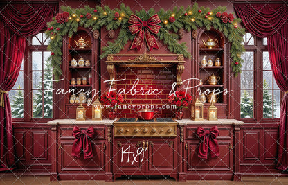 Sophisticated Scarlet Kitchen - With Sweep Option