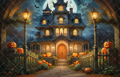 Spooky Pumpkin Pathway - With Sweep Option