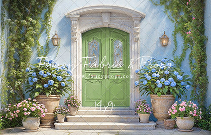Summertime Patio - Green Door - With Sweep Option
