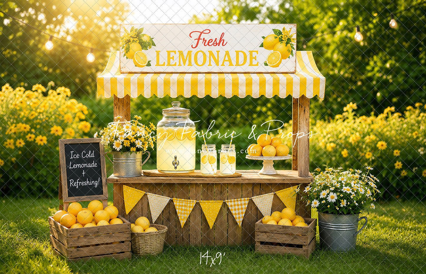 Sunny Days Lemonade Stand - With Sweep Option