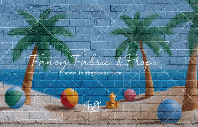 Sunny Shores Mural - With Sweep Option