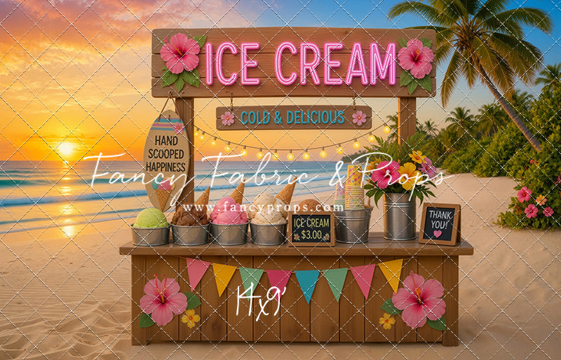 Sunset Ice Cream Stand - With Sweep Option