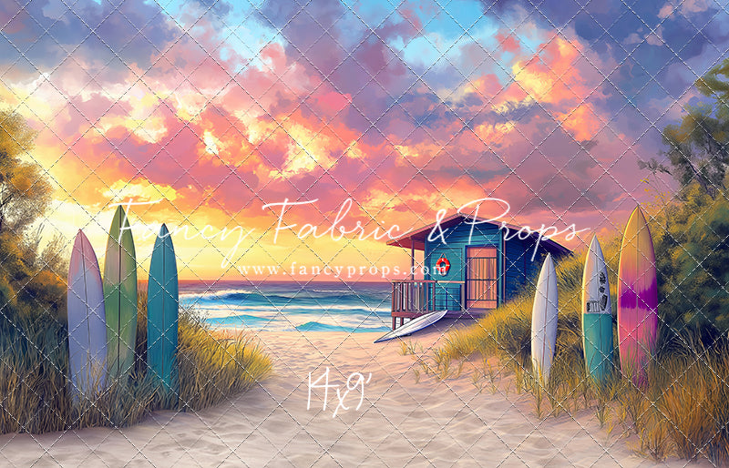 Sunset Surf Shack - With Sweep Option