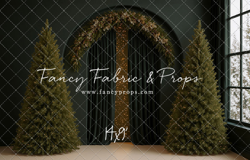 Velvet Christmas Arch - With Sweep Option