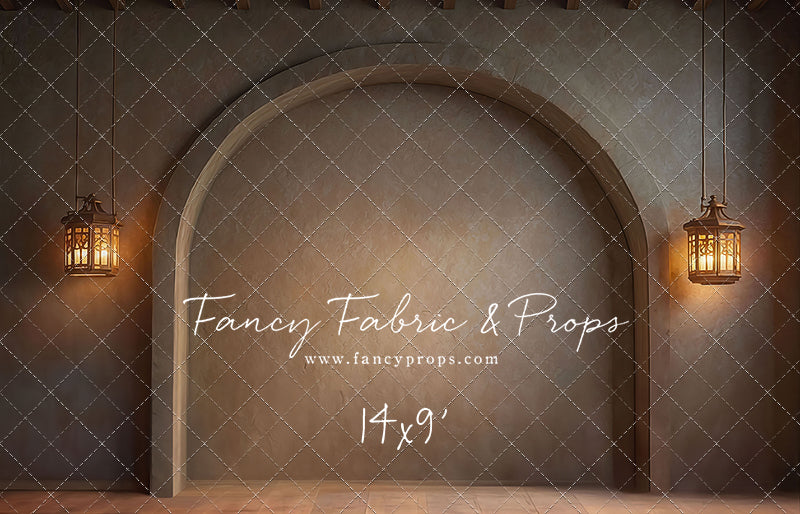 Warm Amber Alcove - With Lights - With Sweep Option