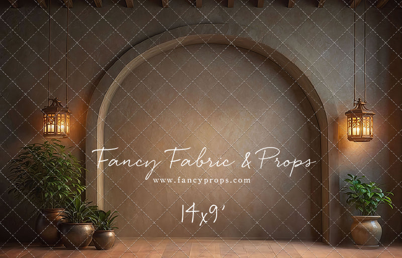 Warm Amber Archway - No Bench - With Sweep Option