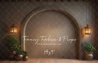 Warm Amber Archway - No Bench - With Sweep Option