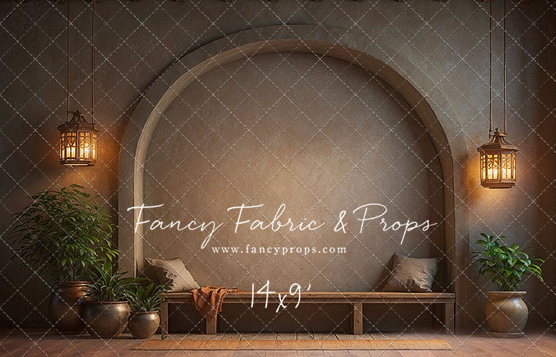 Warm Amber Archway - With Bench - With Sweep Option