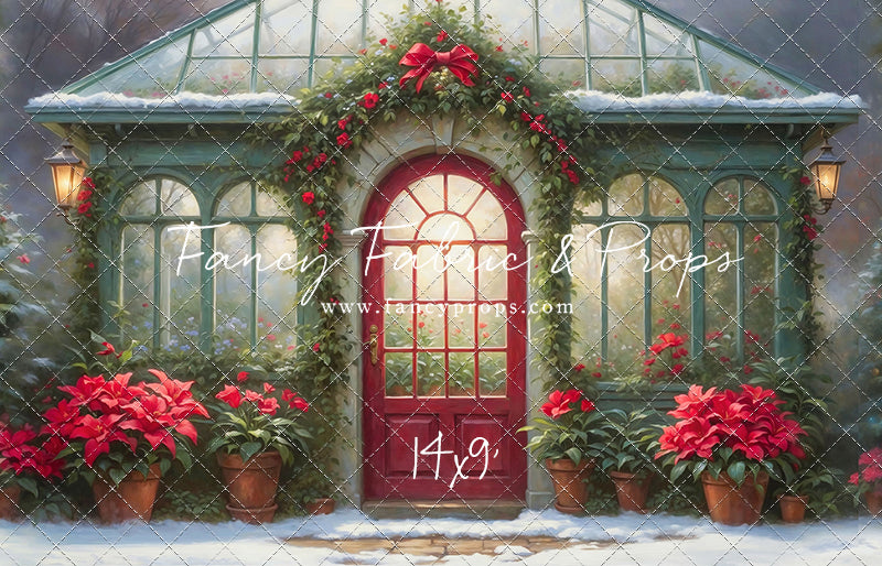 Whimsical Winter Greenhouse - With Sweep Option