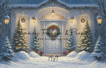 White Christmas Welcome - With Sweep Option