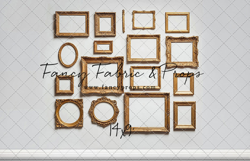 White Frame Wall - White Floor - With Sweep Option