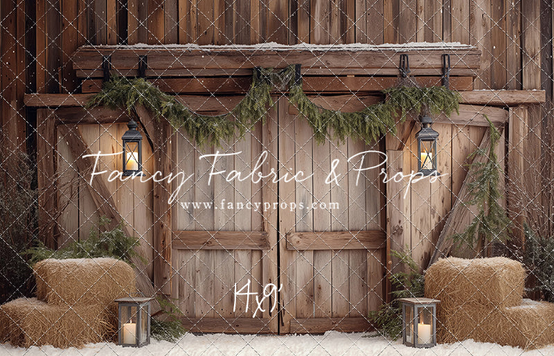 Winter Barn Entry - with Sweep Option
