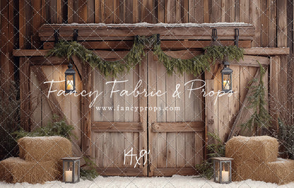 Winter Barn Entry - with Sweep Option