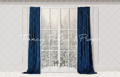 Winter Window Blue
