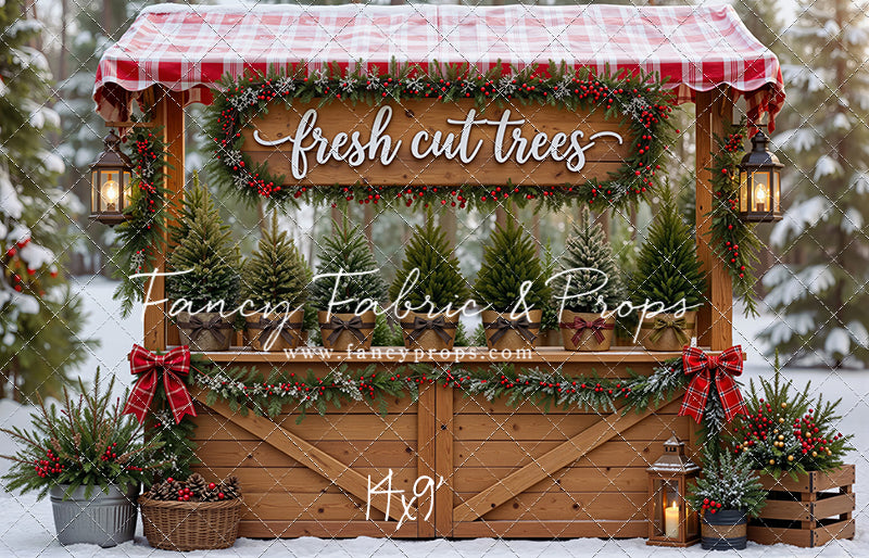 Winter Woods Tree Market - With Sweep Option