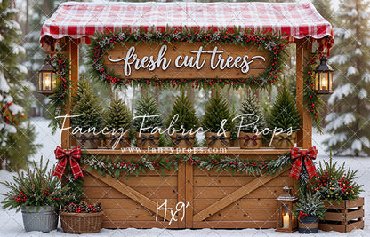 Winter Woods Tree Market - With Sweep Option