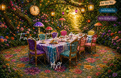 Blooming Garden Tea Party - With Sweep Option
