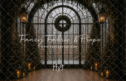 Evening Christmas Window - with Sweep Option