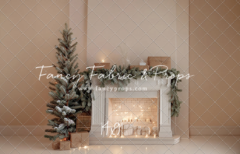 Evergreen & Ivory Mantle - With Sweep Option
