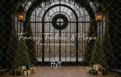 Moody Holiday Window View - with Sweep Option
