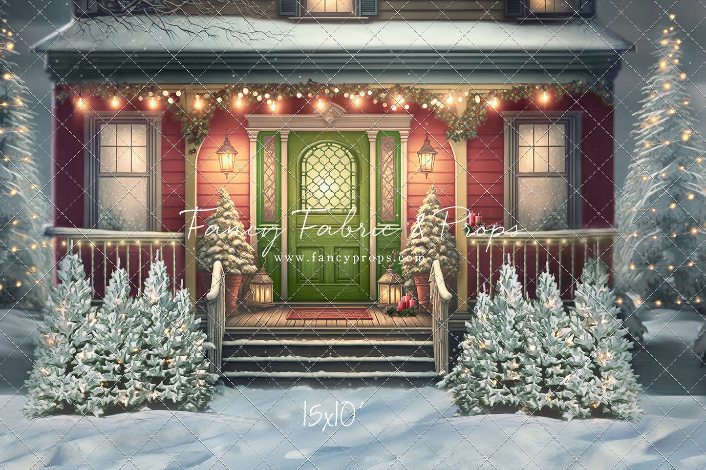 Merry Porch Greetings - Extra Lights - with Sweep Option
