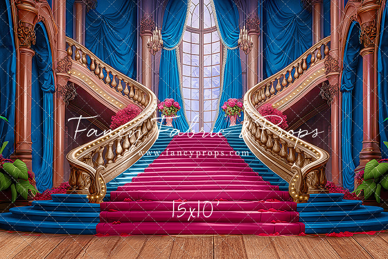 Ballroom Royal Staircase - Blue - With Sweep Option
