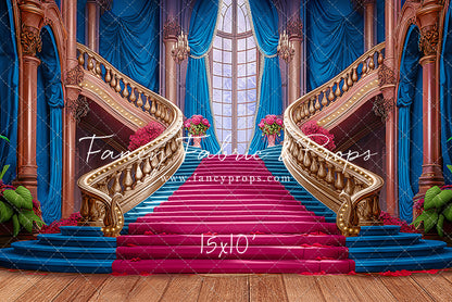 Ballroom Royal Staircase - Blue - With Sweep Option