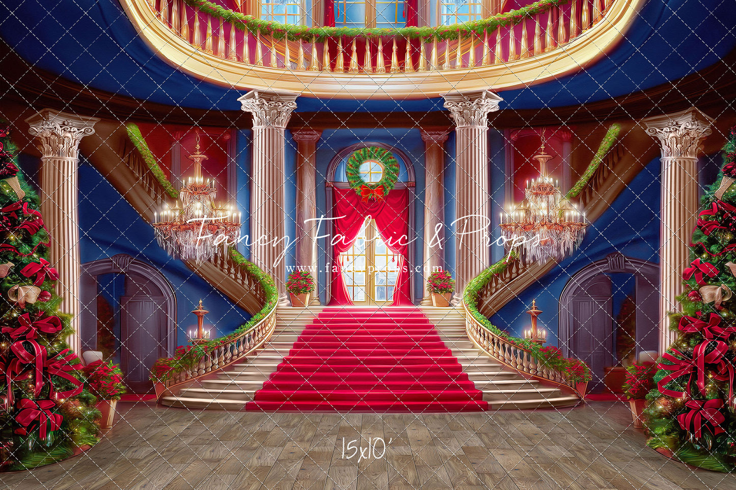Belle's Royal Staircase -Wood Floor - With Sweep Option