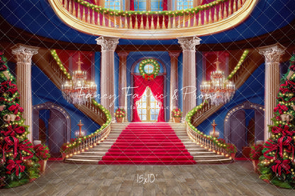 Belle's Royal Staircase -Wood Floor with Lights - With Sweep Option